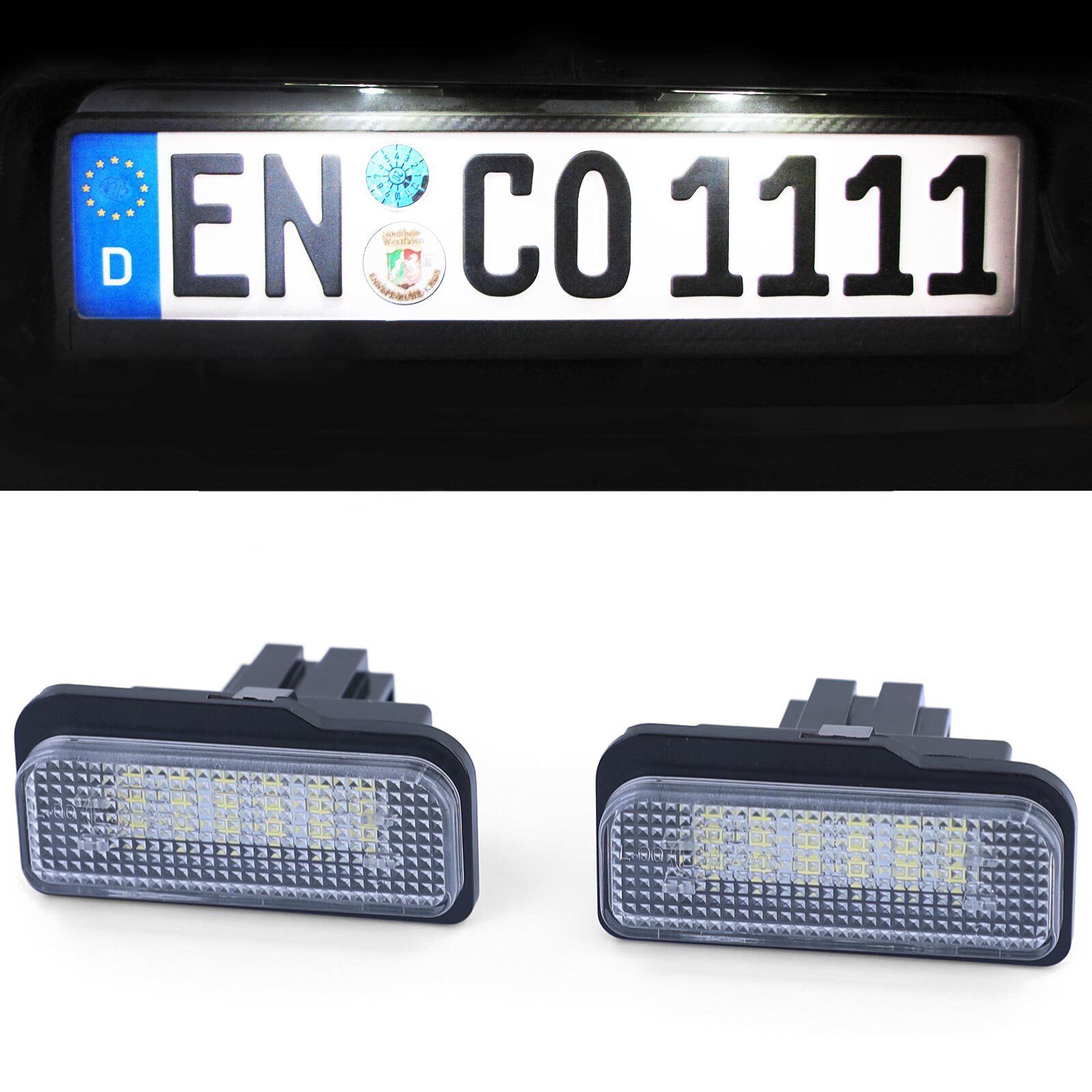 Luci targa led bianco 6000K, per Tesla Model S 12-16