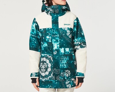 OAKLEY Women's TC AURORA RC Insulated Snow Jacket - Green Bandana