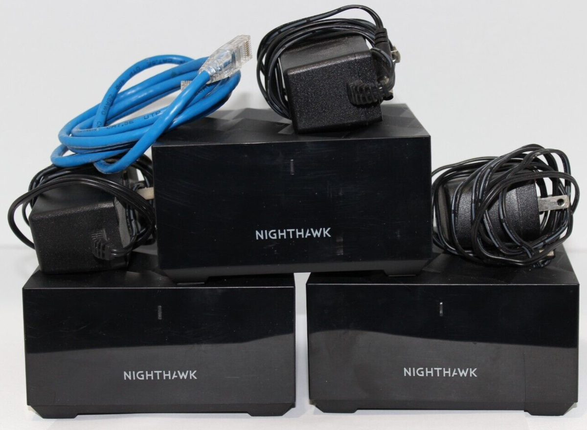 Used NETGEAR Nighthawk MR60 AX1800 WiFi 6 Router (MK63 Mesh System) - Black, Dual-Band, 1 LAN Port