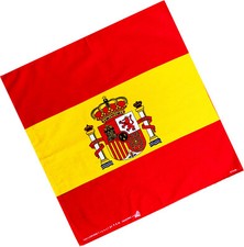 Bandana Spanish, Spain Flag Scarf Headwrap 100 cotton