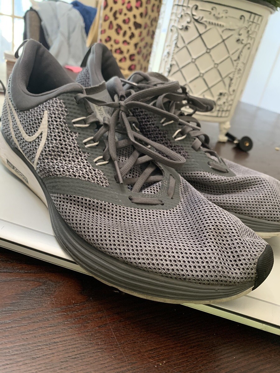 Nike Zoom Strike Dark Grey Sz Running Lightweight Mesh