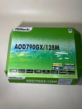ASROCK AOD790GX/128M Motherboards AMD W 4G DDR2, CPU W Heatsink & Orig Box