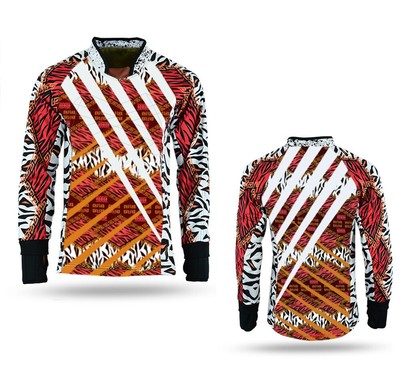 Sonics High Quality Paintball Long Sleeve Padded Lightweight Jersey Red - 1334
