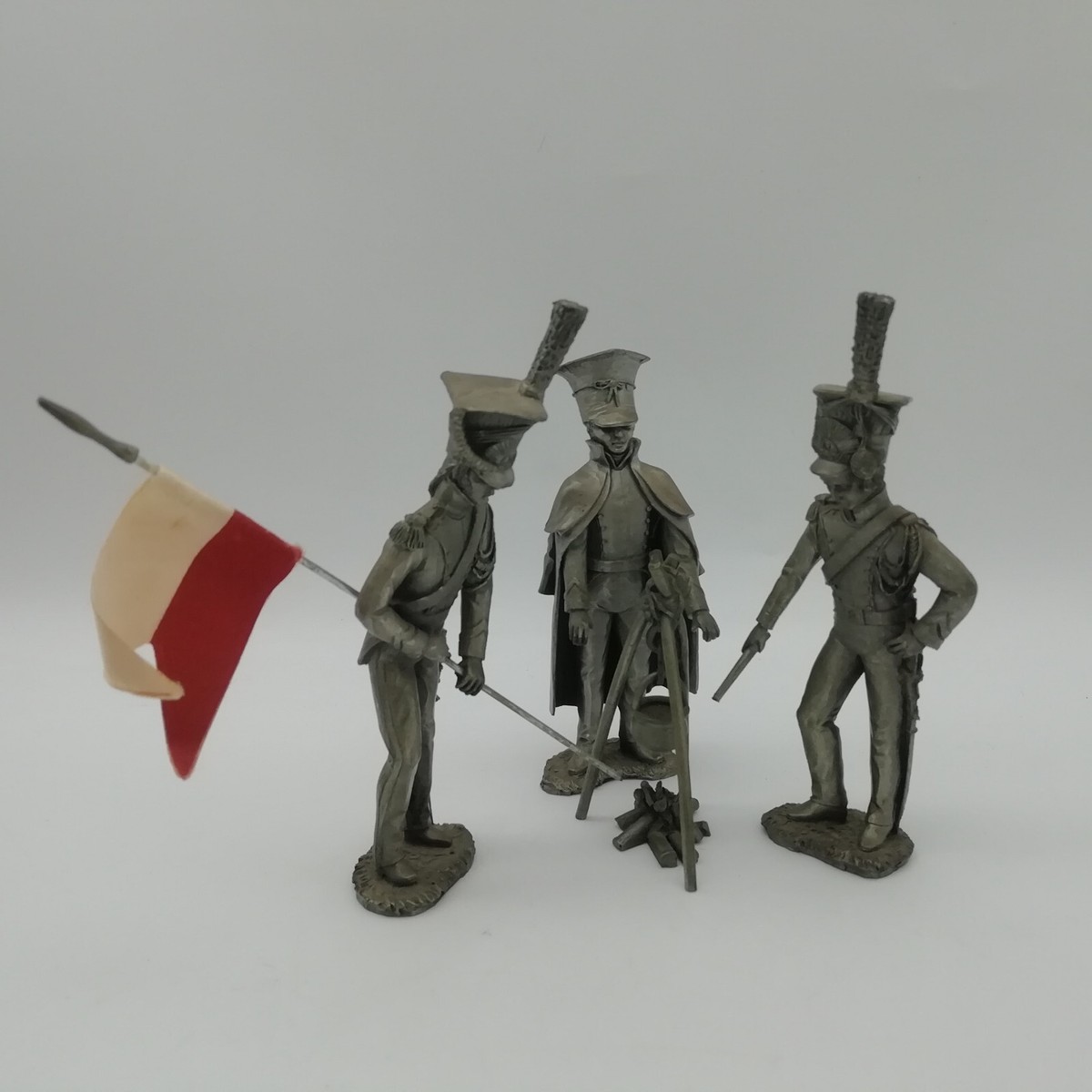 Étains du prince scène bivouac: lanciers du bivouac B1 + B2 + B3 + Foyer