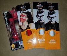 HYDE  EEK BOUTIQUE HALLOWEEN CREAM MAKEUP 2 RED  2 WHITE TUBES SET OF 4 