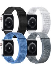 4Pack Style Nylon Watch Band Compatible W/Apple Watch bands 38/40/41 MM