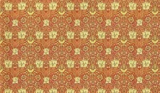 Dollhouse Wallpaper William Morris Art Nouveau Burgundy Red Floral 1:12 Scale