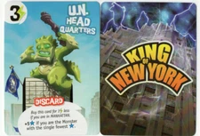 U.N. HEADQUARTERS PROMO King of New York Family Board Game BRAND NEW UN NY