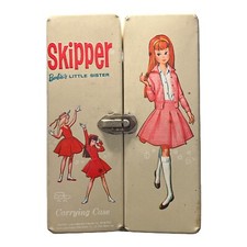 Vintage Mattel Barbie Skipper Carrying Case 1964 Barbie  s Little Sister Dbl Open