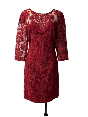 Alex Evenings Women's Tea-Length A-Line Dress with Tie Belt 12, Navy | eBay