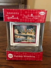 Hallmark Ornament, Thomas Kinkade Painter Of Light, Deer Creek Cottage, NIB NIP