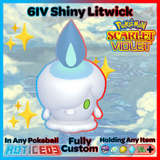 ✨ Shiny Litwick 6IV ✨ Pokemon Scarlet & Violet 🚀 Fast 🚀