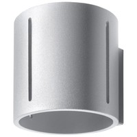 Modern Grau Wandlampe Inez 1 G9 Wandleuchte Rund Aluminium Spot-Strahler Flur
