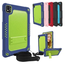 For TCL TAB 10s 10.1" FHD Android 10 Tablet 9081X Case With Shoulder Strap Stand