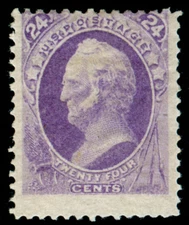 MOMEN: US STAMPS #153 MINT OG H UNUSUAL RICH COLOR