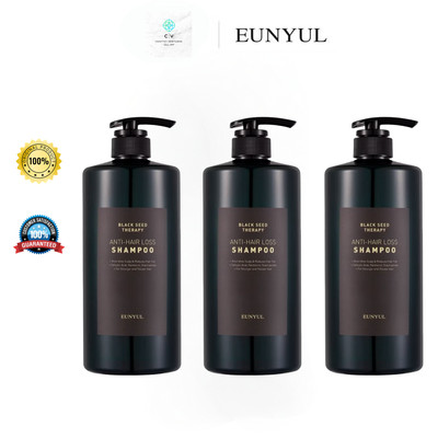 3 x BLACK SEED THERAPY Anti-Hair Loss Shampoo 1000ml - Free Express Shipping