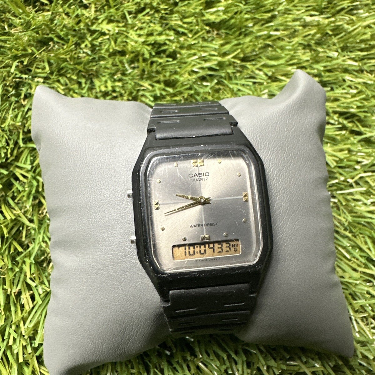 Vintage Men's Casio AQ-48 Watch Module 1301 Rare Quartz Digi Ana