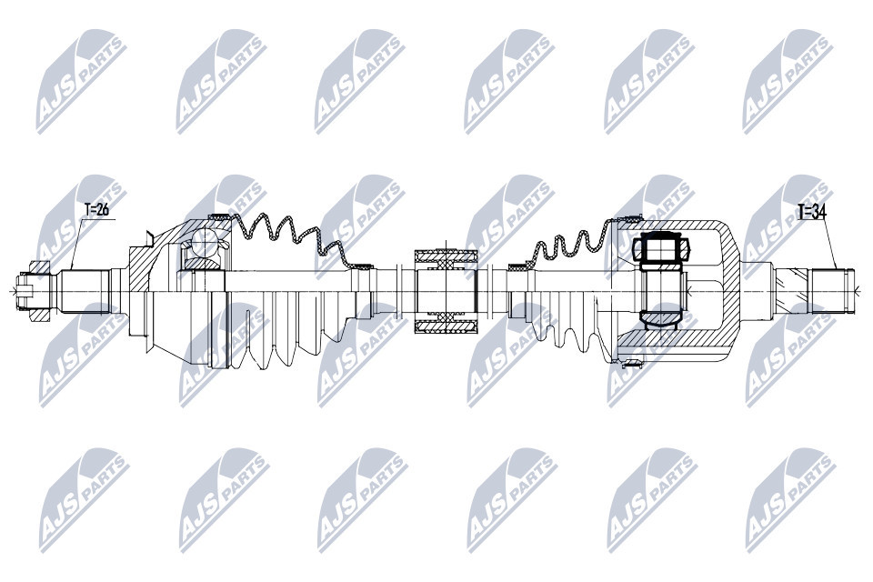 NPW-BM-157 NTY Drive Shaft for MINI