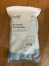 Motif Medical Breast Milk Storage Bags 40ct 8oz Easy Pour New