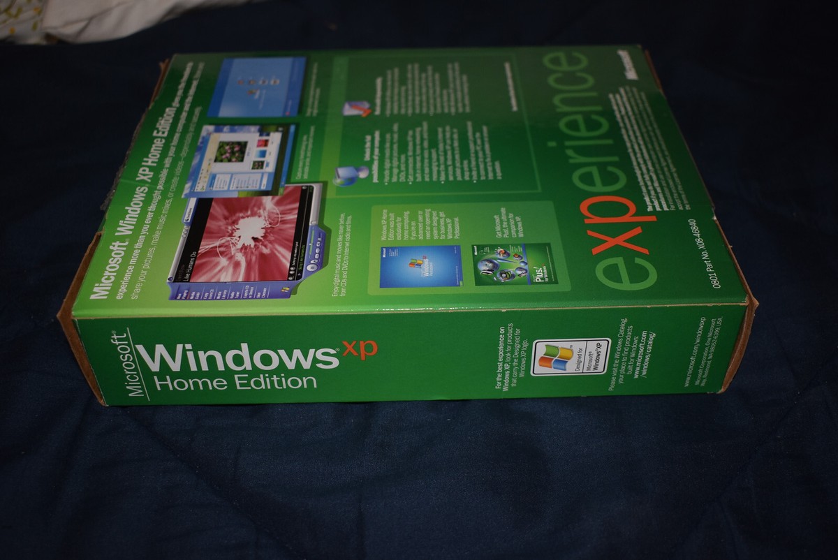 Microsoft Windows XP Home Edition RTM Version 2002 Big Box Retail