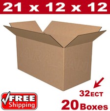 20 - 21x12x12 Cardboard Boxes Mailing Packing Shipping Box Corrugated Carton