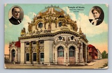 Temple of Music President McKinley Shot Buffalo New York Postcard 1912 cancel