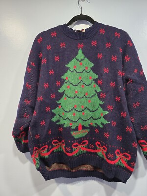 Nutcracker Womens Plus Size Christmas Tree Holiday Sweater Size 24/44