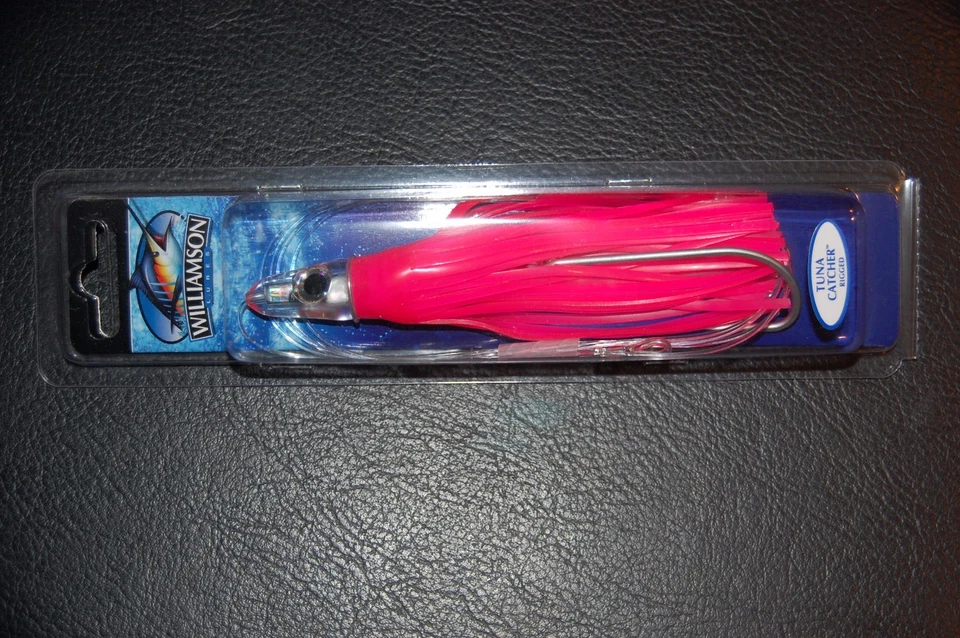 Señuelos Williamson atrapadores de atún aparejados TCR5-HP señuelo de arrastre rosa intenso 140 mm 5,5" Foto 2 de 2