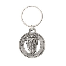 Creative Pewter Designs Yorkshire Dog Pewter KeyChain, Key Fob, D186KC