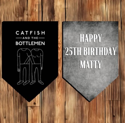 Cat Fish And The Bottlemen Bunting,personalised Bunting,party Decorations,indie