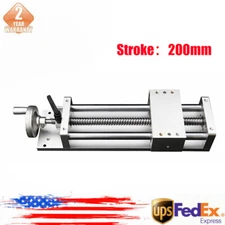 Manual Sliding TableX/Y/Z Axis Linear Rail Stage CNC SFU1605 L=200mm Strokes New