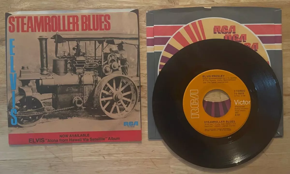 45 7&#034; SP ELVIS PRESLEY STEAMROLLER BLUES | eBay