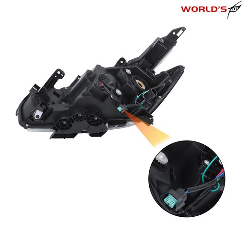 For 2015-2018 Nissan Murano Halogen Headlight LED DRL Projector Left+Right Side - Picture 12 of 18