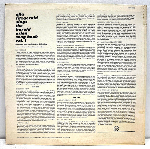 Ella Fitzgerald singt Harold Arlen Liederbuch 1961 Vinyl Verve Schallplatten Erstdruck - Bild 4 von 4