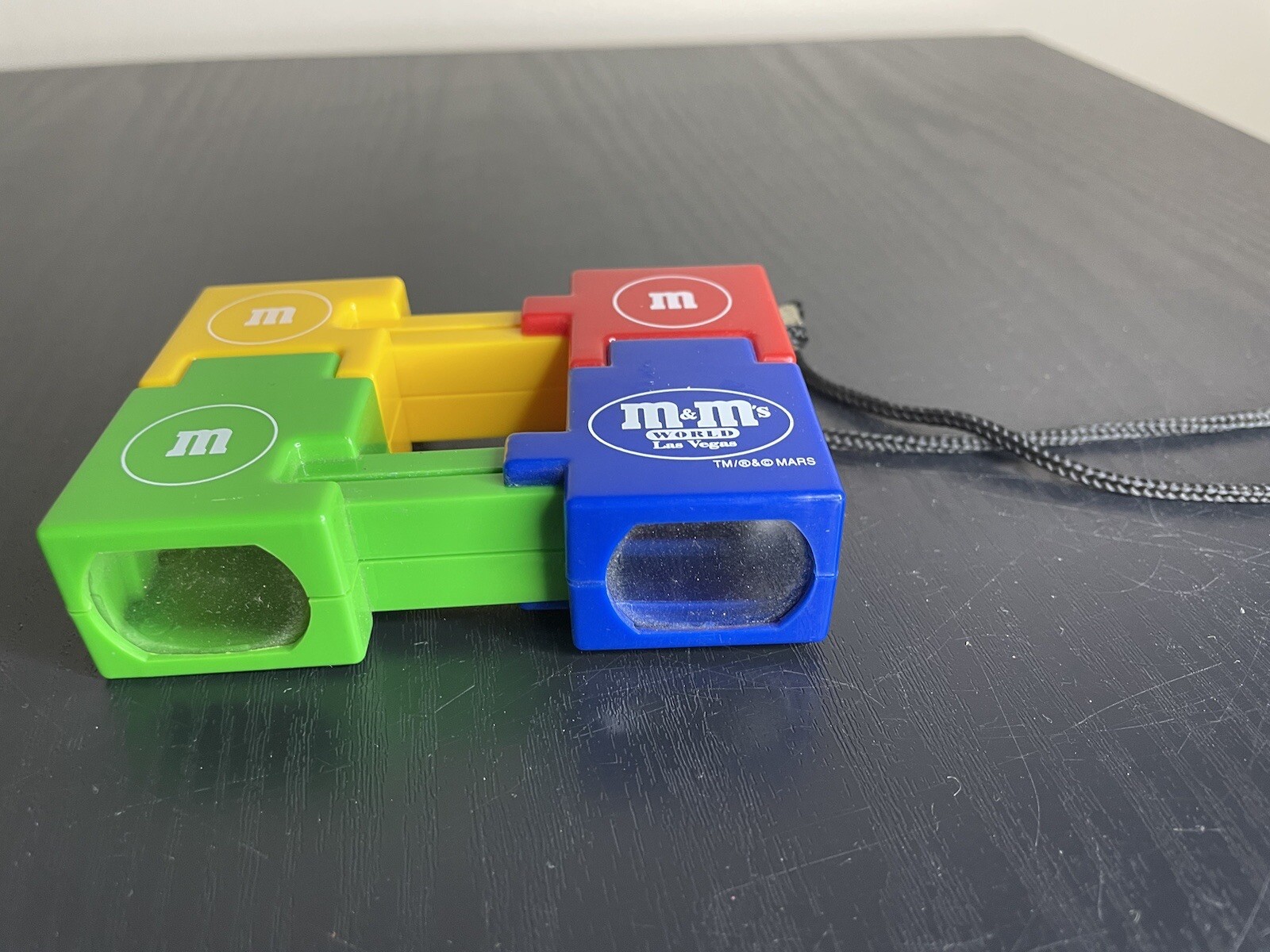 VTG M&M'S World Las Vegas 4 Square Binoculars Toy Colorful Red Yellow