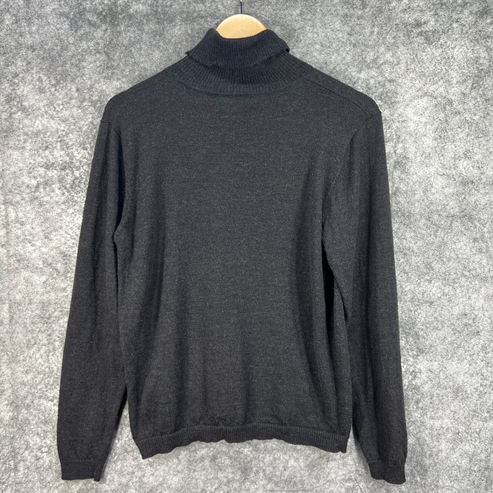 Pendleton Sweater Womens Medium Dark Gray Ribbed … - image 3