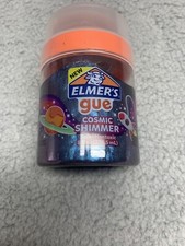 Elmer's Gue Pre Made Slime Cosmic Shimmer Glitter Slime Teal  Purple