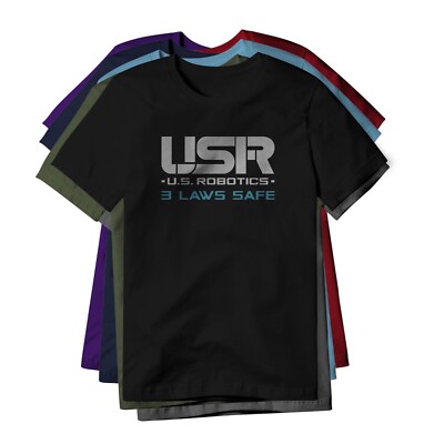 US Robotics Logo : I, Robot Movie, Classic Cotton Tee