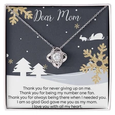 To My Mom Necklace, Mothers Day Necklace, Mom Jewelry Gift, Mom Birthday Gift