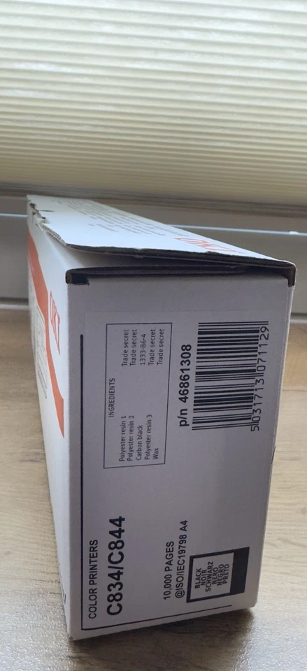 OKI Toner black 46861308 10.000 Seiten C834 C844 neu und OVP - Bild 3 von 3