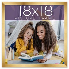 18x18 Bronze Real Wood Picture Frame Width 0.75 inches  Interior Frame Depth 0.