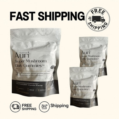#ad auri super mushroom gummies Pack Of 3 $47.80