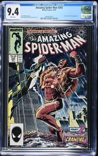 Amazing Spider-Man #293 1987 Marvel Comics CGC 9.4 White Pages 017