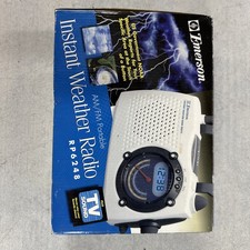 Emerson Instant Weather Radio AM/FM Portable TV Sound Weather Alerts RP6248 NEW