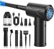 KEHIPI Cordless Electric Compressed Air Duster Blower Vacuum Cleaner 2 in 1