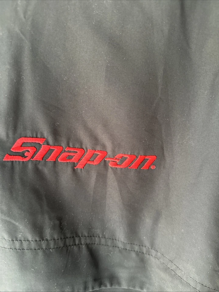 Snap-On Mens Black Full-Zip Long Sleeve Pockets Windbreaker Jacket Size Large - Image 2 of 4