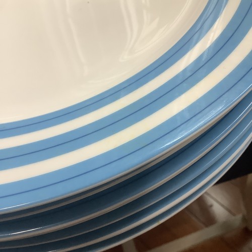 Set of 7 - Dinner Plates - Maxwell & Williams Cashmere Allegro Blue & White NEW - Picture 5 of 5