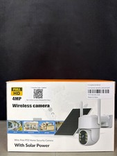 Solar Powered Security Camera Wireless Outdoor, 4G LTE Cellular No WiFi, 360 Li