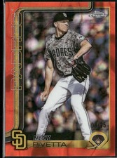 2025 Topps Chrome Update Orange Lava Refractor /25 Nick Pivetta #USC114 Padres