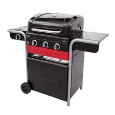 Char Broil Gas2Coal 330 Hybrid 3 Burner Gas Coal BBQ Grill for Patio Dining